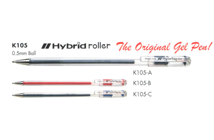 Hybrid Gel Ink Rollers - K105 - Hybrid Roller