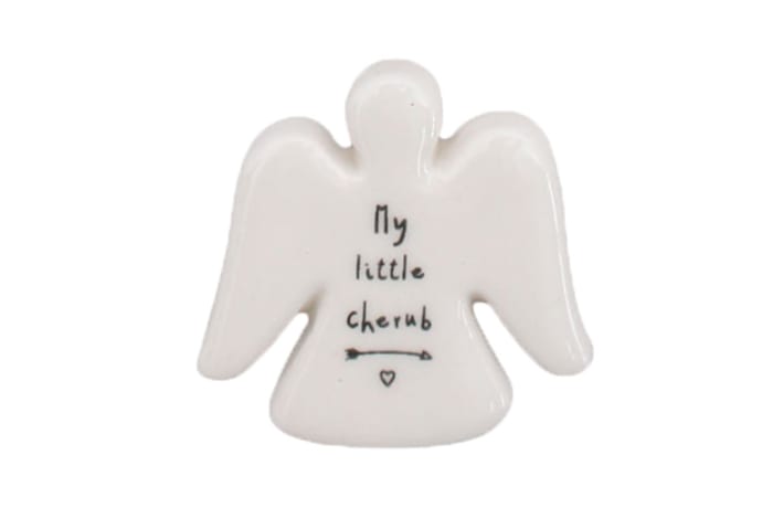 Sentiments Ceramic Angel Token - My Little Cherub