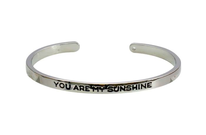  Sentiments Collection  Bangle Bracelet  - You Are My Sunshine