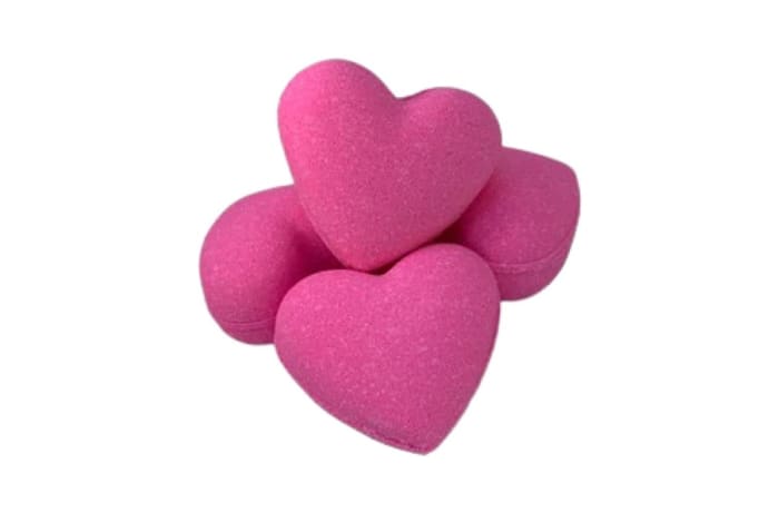 Strawberry Heart Bath Bomb