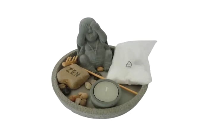 Buddha Zen Garden  with Incense Stick Pot