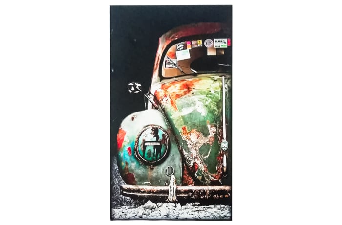 Vintage Style Wall Art  - Rusty Volkswagen Beetle