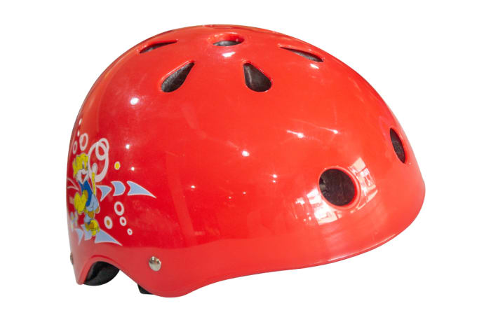 Helmet Kids Skating Cat  for Cycling & Skating Red 