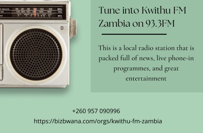 Stay Informed and Entertained with Kwithu FM Zambia on 93.3FM image