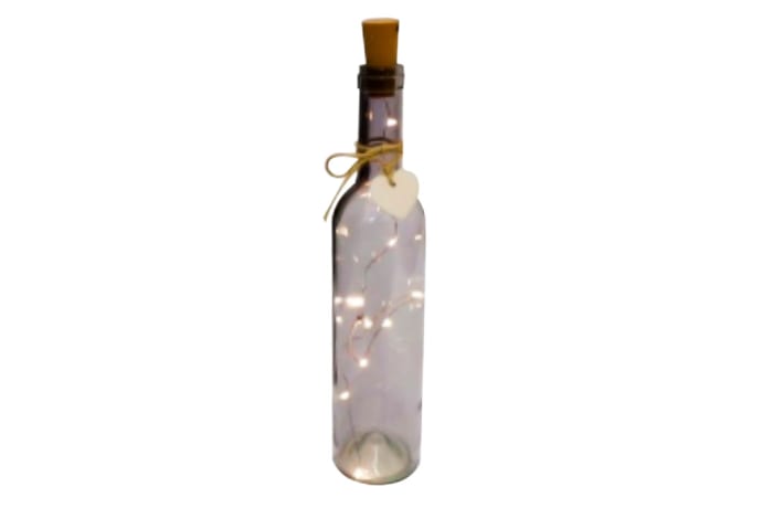 Decorative Grey Wine Bottle with L.E.D Lights