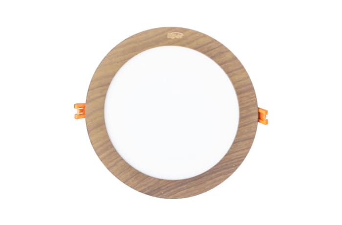 Large Round Wooden Indoor LED Light