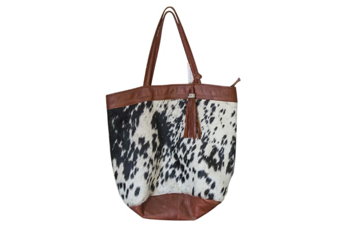 Leather Bag Tote Bag Hair-On Cowhide Leather 