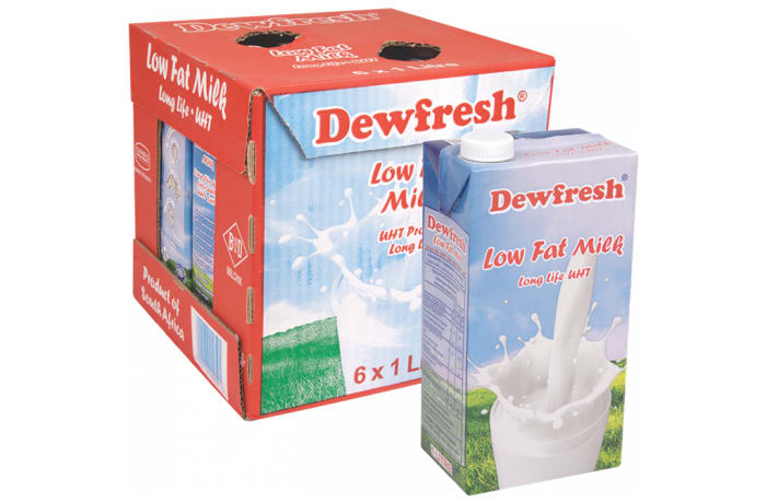 Low Fat Milk   Long Life Ultra Heat Treated & Pasteurised   6 X 1litre 