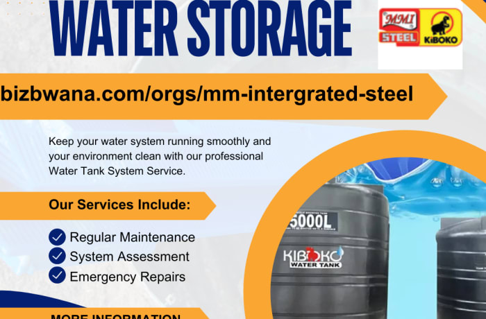 MM Integrated Steel Ltd in Lusaka, Zambia, has implemented innovative water storage solutions  image