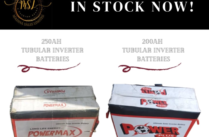 Tubular inverter batteries available now image