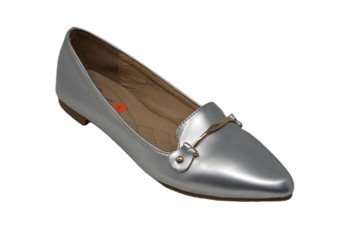 Women's Slip-On  Dress Shoes  - Silver