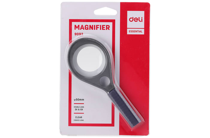 Deli Magnifier 50mm Magnifying Glass  Small Convex Lens  No.9092