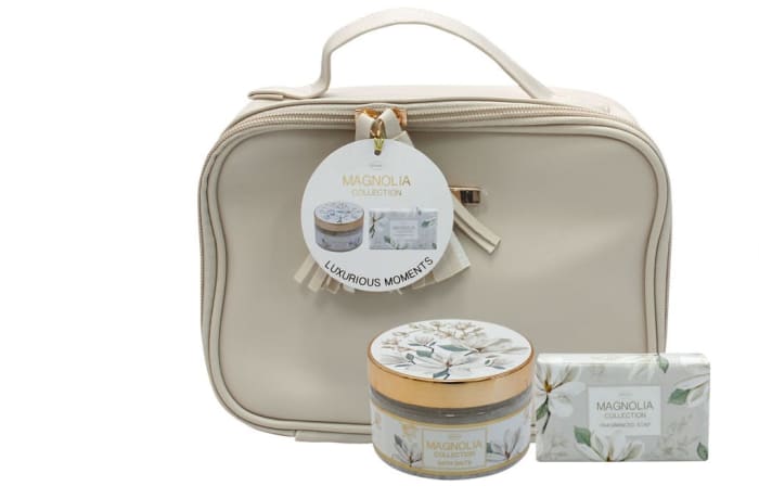 Magnolia Flowers Collection  Soap & Bath Salts Set