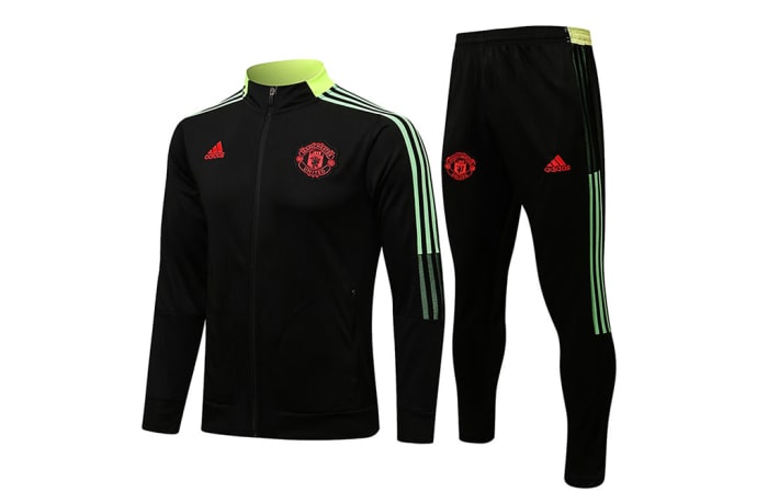 Manchester United Fc Training Suit 2021 22 - Black and Green