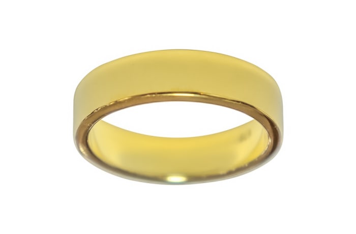 Men's Classic Gold Wedding Ring Band 