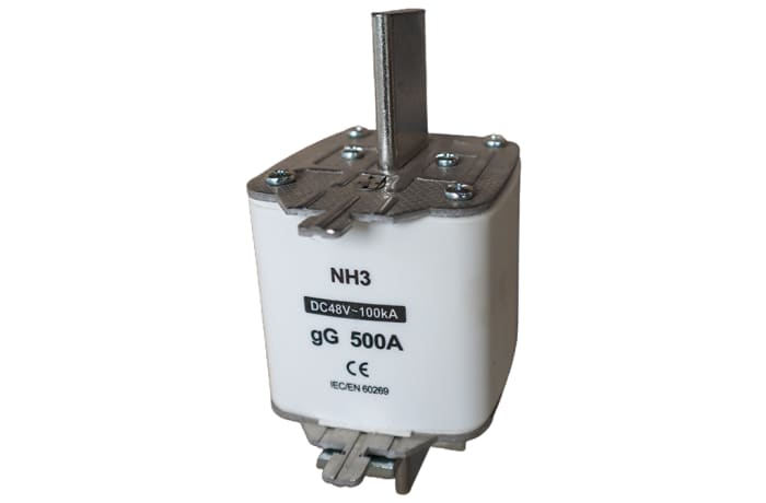 500amp Knife Blade Fuse Link  Nh3 Dc 48v - 100ka