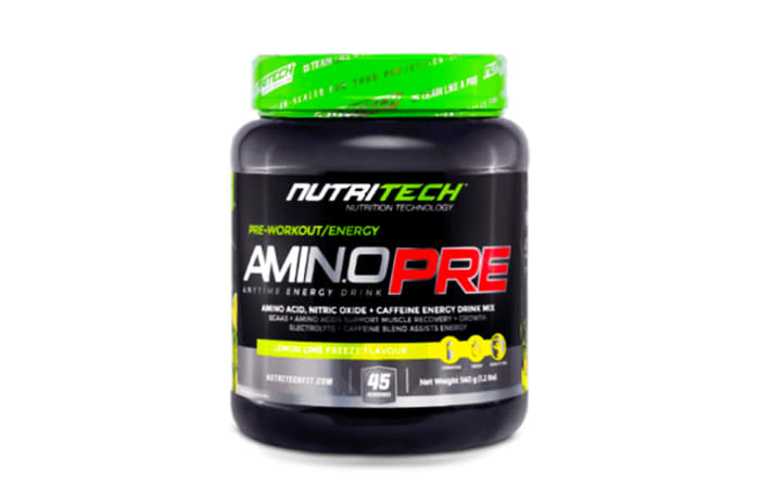 Nutritech Amino Pre Pre-Workout & Muscle Recovery Energy Formula   Lemon Lime Freeze Flavour