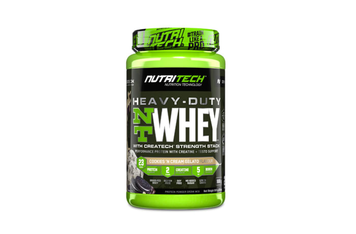 Nutritech  Heavy-Duty Nt Whey Protein Cookies 'N Cream Gelato  908g