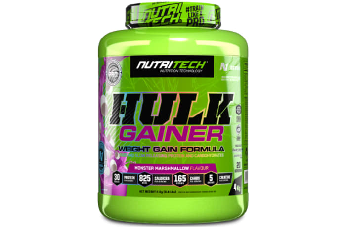 Nutritech Hulk Gainer  Weight Gain Formula  Monster Marshmallow Flavour 4kg