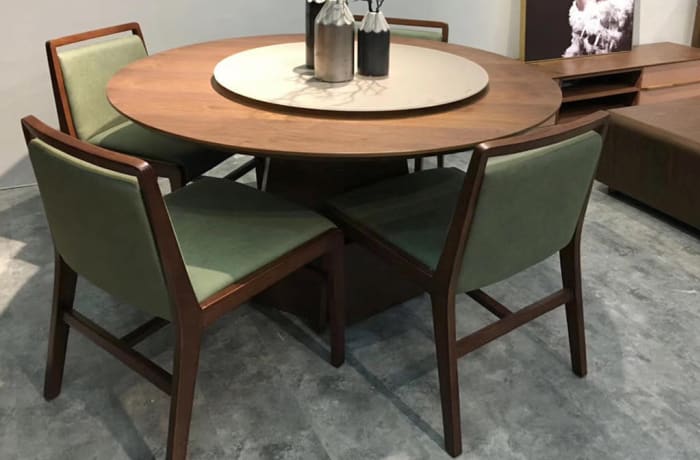 Round Dining Table with set of Four Chairs- AA65