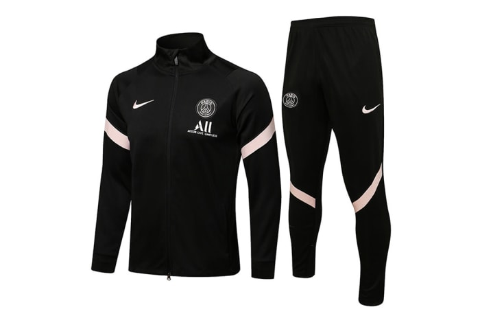 Psg Paris Saint-Germain Training Suit 2021 22 - Black and White