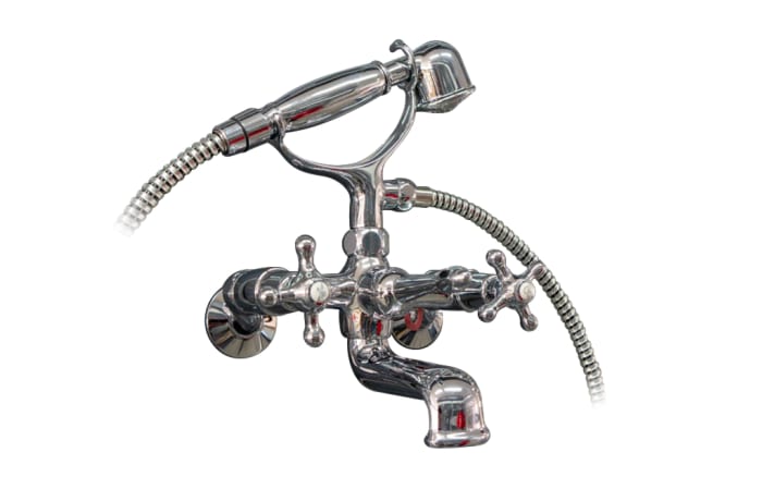 Chrome Bath Diverter & Mixer Tap Set