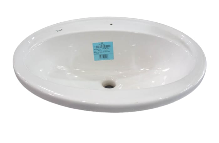 Oval Cameo Basin - Drop - In - White