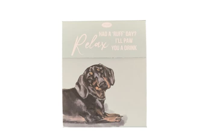 Paws for Thought  Magnetic Notepad  - Had a Ruff Day? Relax I'll Paw You a Drink