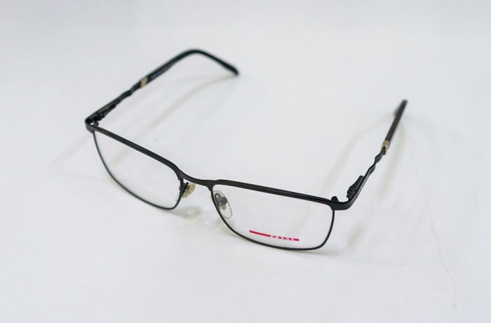 Full Rim Eyeglass Frames - Black & Gold