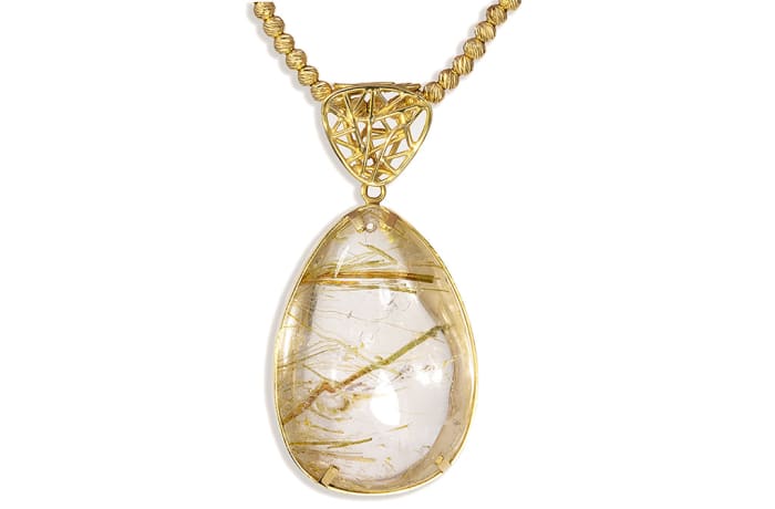 Girdle Wrap Quartz  Pendant