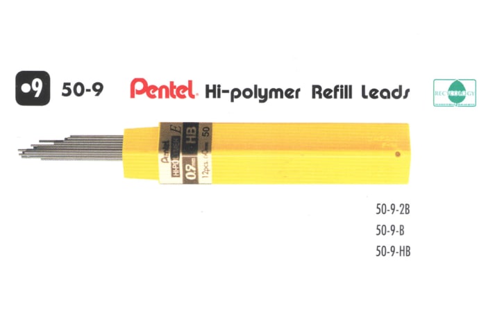 Refill Leads - 50-9 Pentel Hi-polymer Refill Leads