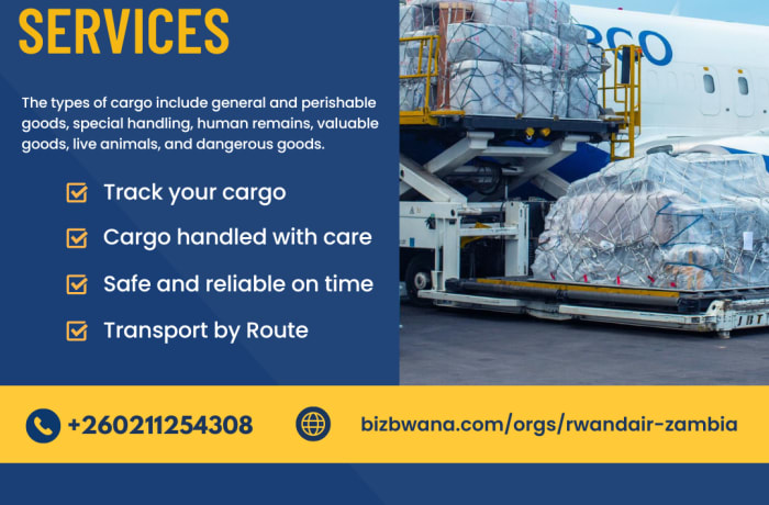 When it comes to air cargo, RwandAir in Zambia is a trusted choice image