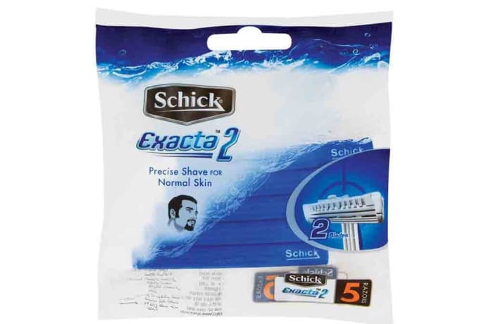 Exacta 2 Regular Disposable Razors For Men 5 Razors 