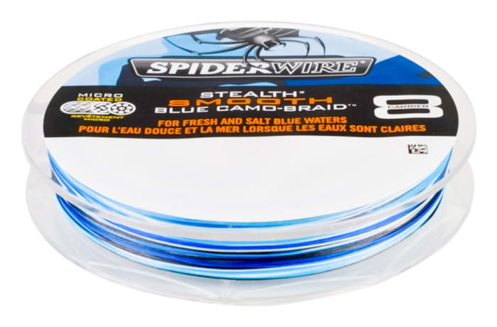 Spiderwire Blue Camo Braided Fishing Line