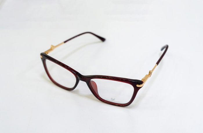  Eyeglass Frames Full-Rim - Maroon & Gold