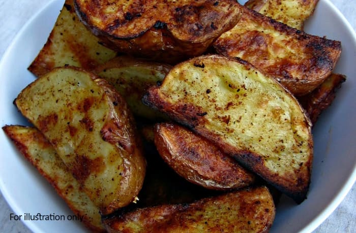  Steak and Grills - Steak on Char Grill - Wedges with skin