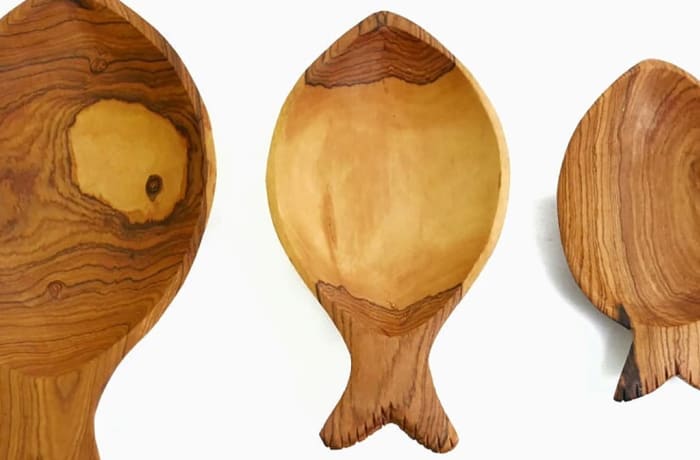 Hand carved fish fruit bowls