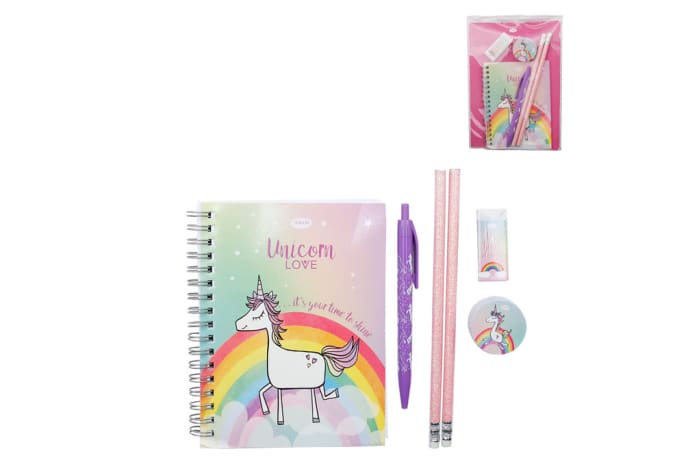 Unicorn Love Assorted Stationary Gift Set 