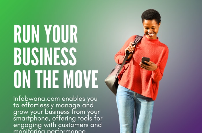 Manage Your Business on the Go with Infobwana.com image