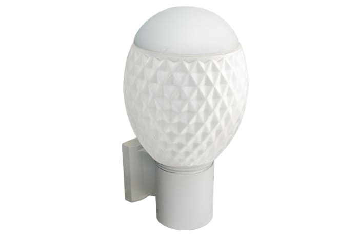 White Top Egg Wall Light