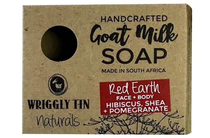 Wriggly Tin  Goat Milk Soap - Red Earth