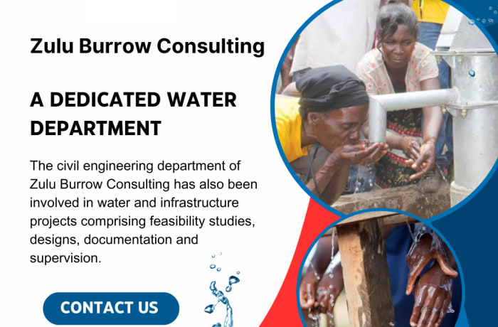 Feasibility studies, designs, documentation and supervision of water and infrastructure projects image