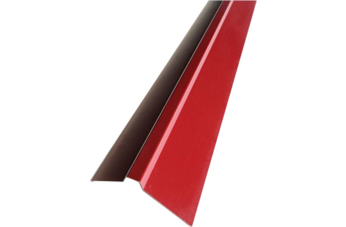 Steel  Square Top Roof Ridge Cap Red 