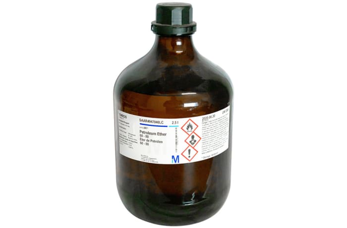 Petroleum Ether 60-80°C , Certified Ar for Analysis, N-Hexane <50%, 2.5litre