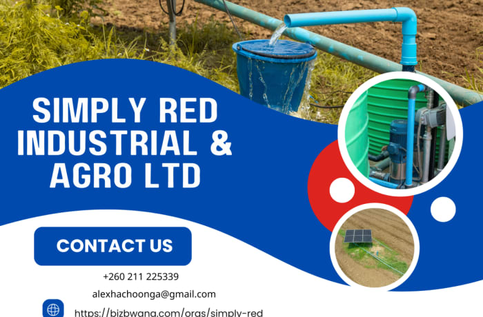 Simply Red Industrial & Agro Ltd is a prominent company based in Lusaka, Zambia that specializes in providing industrial and agricultural solutions.  image