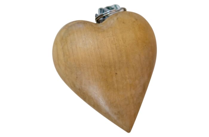 Key Ring Wooden  Heart Keyholder image