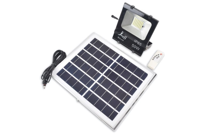 50w L.E.D Solar Panel & Flood Light image