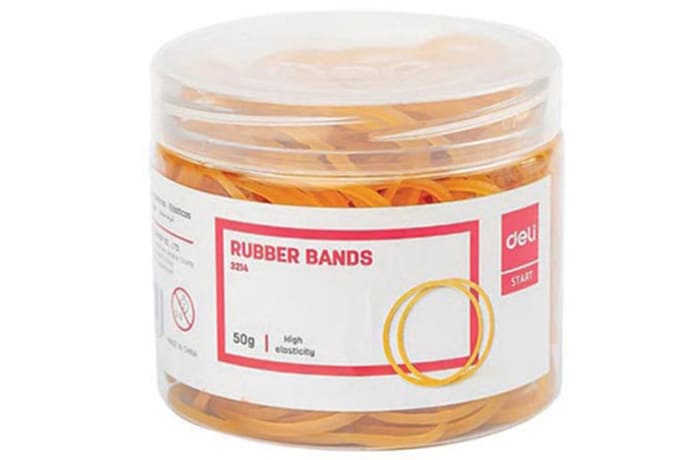 Deli Rubber Bands 70mm High Elasticity 50g No.3214 image