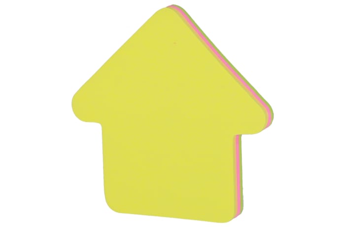 Stick up Pad Notes  Arrow Shaped  Assorted Neon Colours  image
