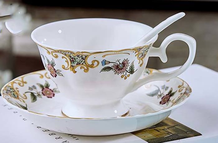 European coffee cup and saucer set - 103601501711 D image